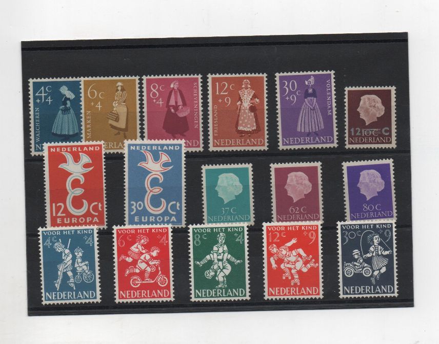 COLECCION SELLOS HOLANDA 1958